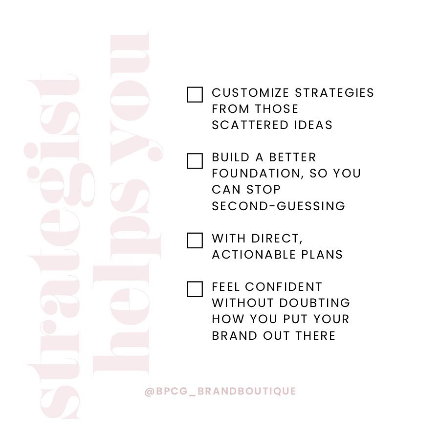 Keeping it simple, from
✨Scattered to Strategized
✨Flustered to Foundational 
✨Distant to Direct 
✨Confused to Confident 

Sounds too good to be true? Let me tell you these are ALL guaranteed from a strategist 🤗

Get the help you need, in the areas you desire and watch things turnaround!!

True value can’t be seen unless you strategize 😉
 

 #branddesigner #brandstrategy #brandstrategist #branddevelopment #brandingidentity #businessbranding #brandingtips #brandingconsultant #brandingdesigner #brandstylist #welovebranding #brandingagency #strategist